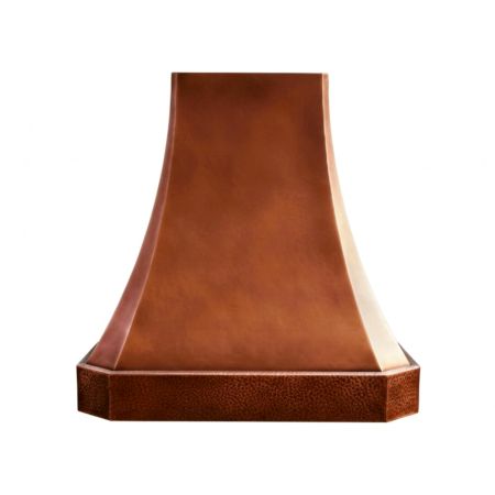 Medium Patina Copper Hood For Warm Elegant Kitchens